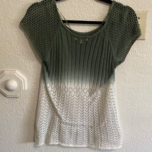 knit ombré shirt